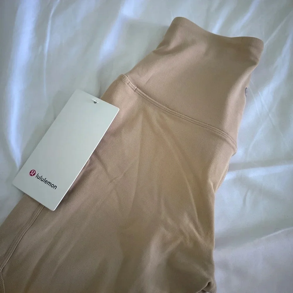 🆕🧡 Lululemon Nulu High-Rise Yoga Crop 23” - Pecan Tan
